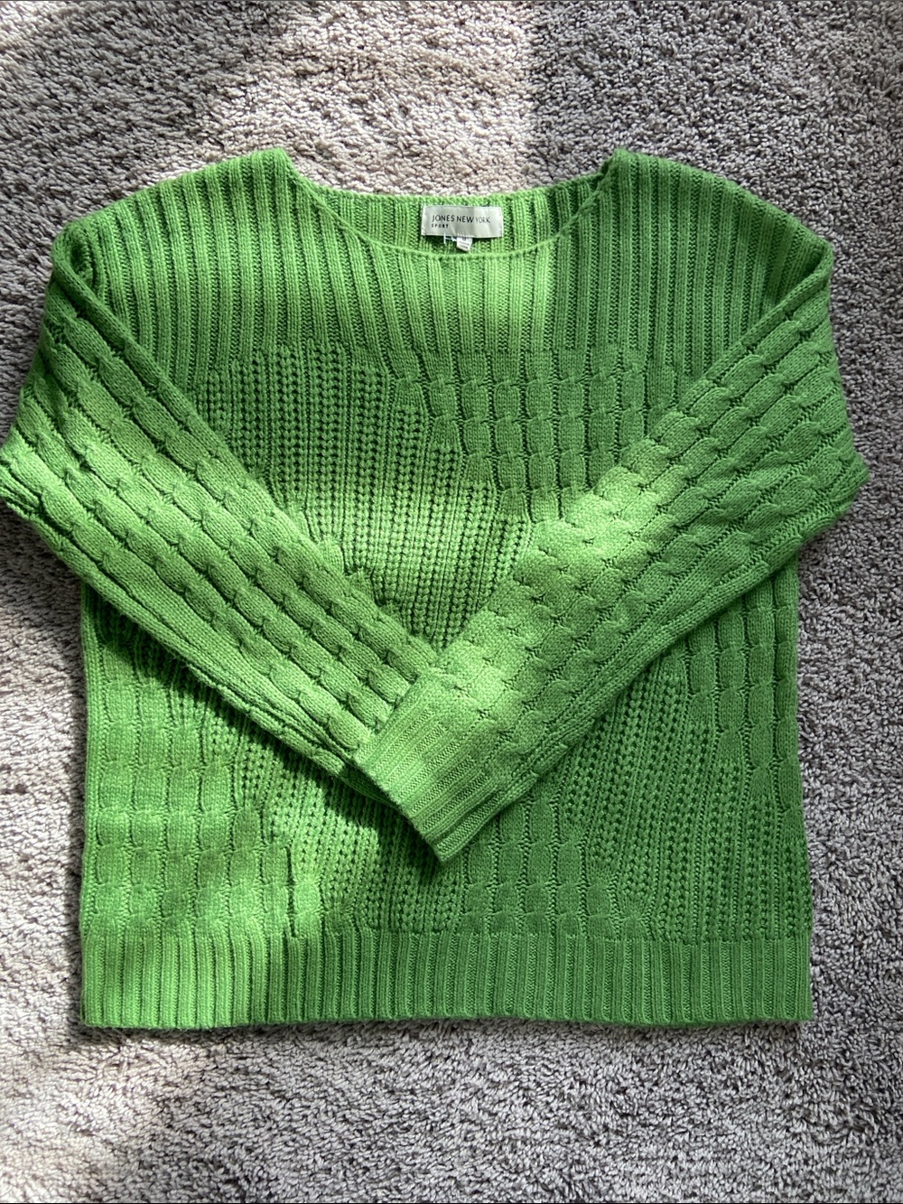 Jones New York Sport Olive Green Sweater NWT size medium